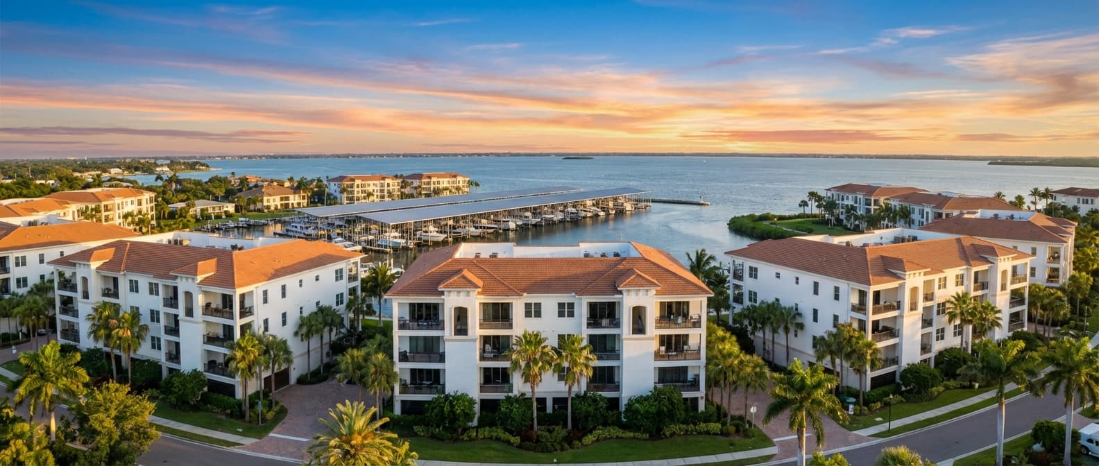 The Moorings of Maximo aerial view